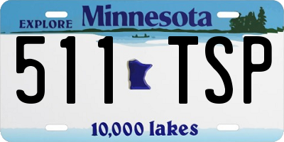 MN license plate 511TSP