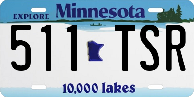 MN license plate 511TSR