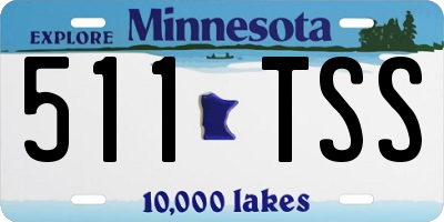 MN license plate 511TSS