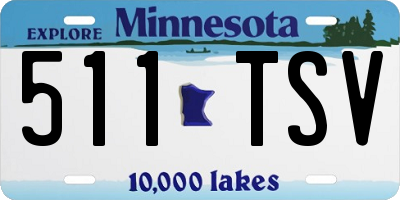 MN license plate 511TSV