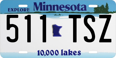 MN license plate 511TSZ