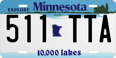 MN license plate 511TTA