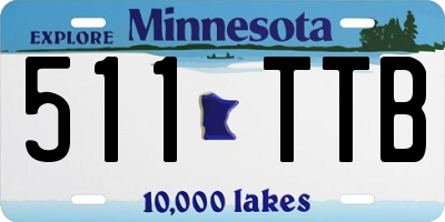 MN license plate 511TTB
