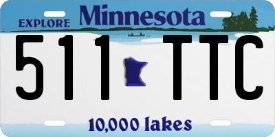 MN license plate 511TTC