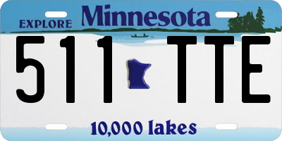 MN license plate 511TTE