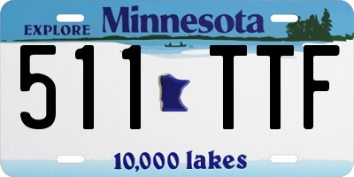 MN license plate 511TTF
