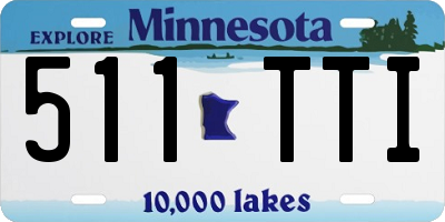 MN license plate 511TTI