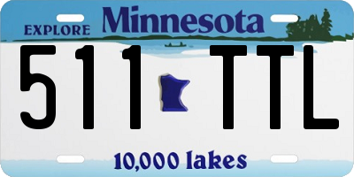 MN license plate 511TTL