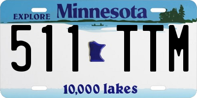 MN license plate 511TTM