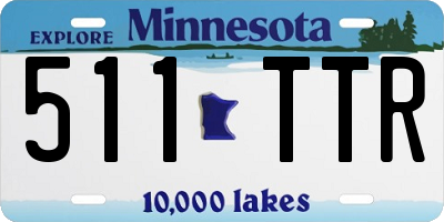 MN license plate 511TTR
