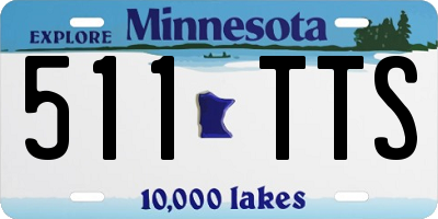MN license plate 511TTS