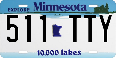 MN license plate 511TTY