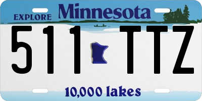 MN license plate 511TTZ