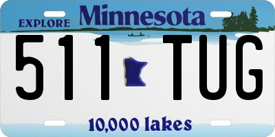MN license plate 511TUG