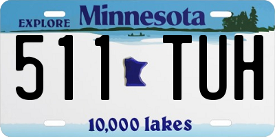 MN license plate 511TUH