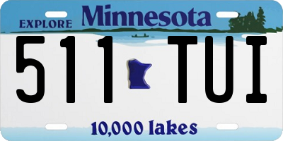 MN license plate 511TUI