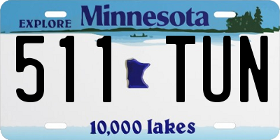 MN license plate 511TUN