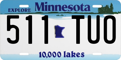 MN license plate 511TUO
