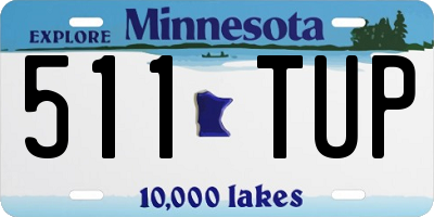 MN license plate 511TUP