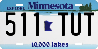 MN license plate 511TUT