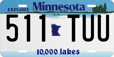 MN license plate 511TUU