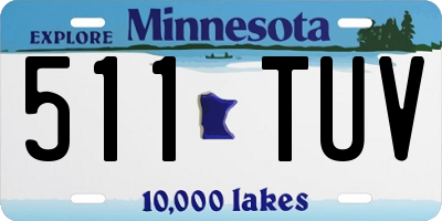 MN license plate 511TUV