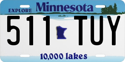 MN license plate 511TUY