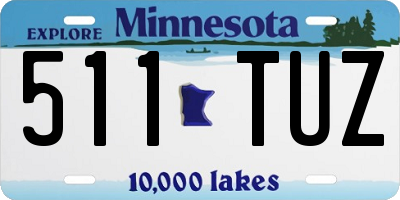 MN license plate 511TUZ