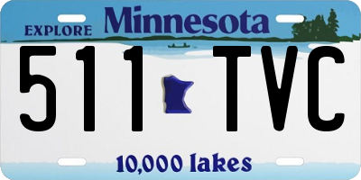 MN license plate 511TVC