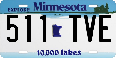 MN license plate 511TVE