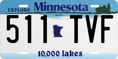 MN license plate 511TVF