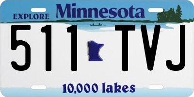 MN license plate 511TVJ
