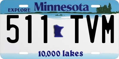 MN license plate 511TVM