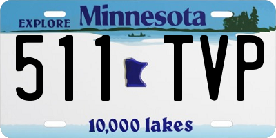 MN license plate 511TVP