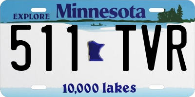 MN license plate 511TVR