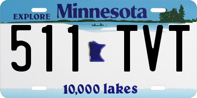 MN license plate 511TVT