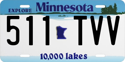MN license plate 511TVV