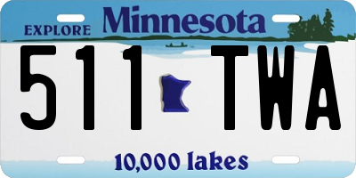 MN license plate 511TWA