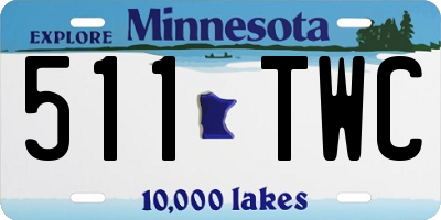MN license plate 511TWC