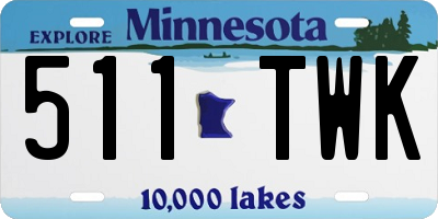 MN license plate 511TWK