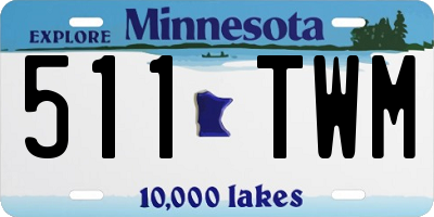 MN license plate 511TWM
