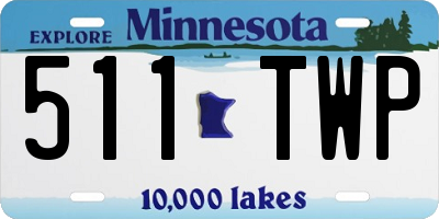 MN license plate 511TWP