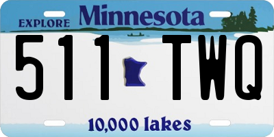 MN license plate 511TWQ