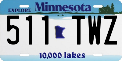 MN license plate 511TWZ