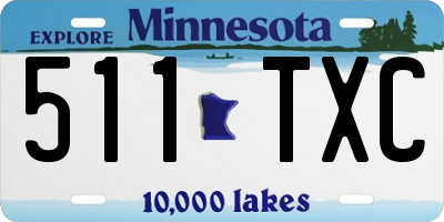 MN license plate 511TXC