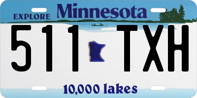 MN license plate 511TXH