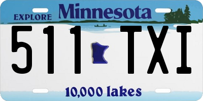 MN license plate 511TXI