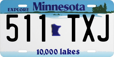 MN license plate 511TXJ