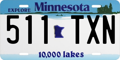 MN license plate 511TXN