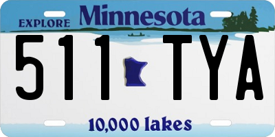 MN license plate 511TYA